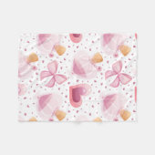 Lovely Valentijnsdag Design Theme Pattern Fleece Deken (Voorkant (Horizontaal))