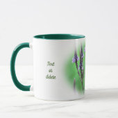 Lovely Vervain Flower Personalized Mok (Links)
