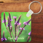 Lovely Vervain Wildflower Persoonlijk Sleutelhanger (Achterkant)