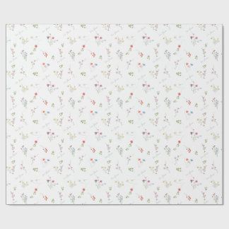 Lovely Watercolor Flower Wrapping Paper Cadeaupapier