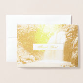 Lovely Waterfall Bedankt Folie Kaarten (Voorkant met envelop)