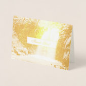 Lovely Waterfall Bedankt Folie Kaarten (Voorkant)