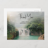 Lovely Waterfall door een Lush Green Forest Dank j Briefkaart (Voorkant / Achterkant)