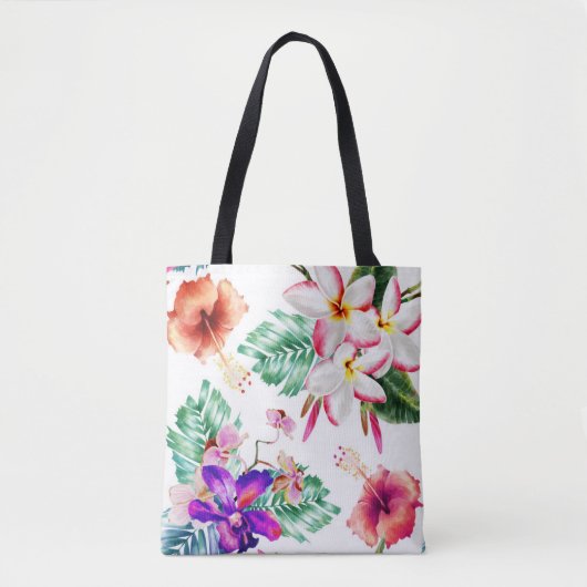 Lovely waterverf Floral Tote Bag (Voorkant)