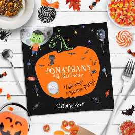 Lovely Waterverf Halloween Kinder Costume Party Servet