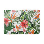 Lovely Waterverf Tropical Floral Greenery Pattern Badmat (Voorkant)