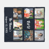 Lovely Wedding Collage Fleece Deken (Voorkant (Horizontaal))