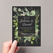 lovely wedding invitation acryl uitnodigingen (Insitu (Draagbaar))