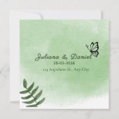 lovely wedding invitation kaart (Achterkant)