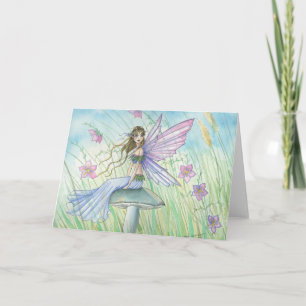 Lovely Whimsical Fairy Kaart beroemd gemaakt door