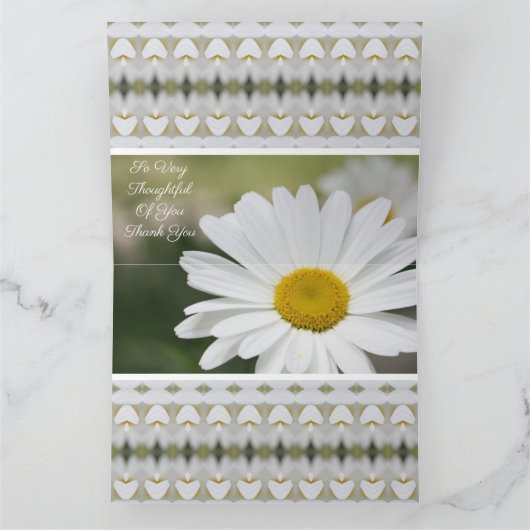 Lovely White Daisy Kaart (Binnen)