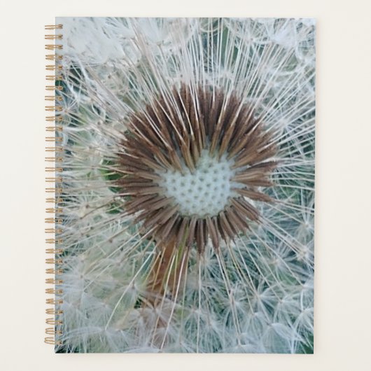 Lovely White Dandelion Planner (Voorkant)