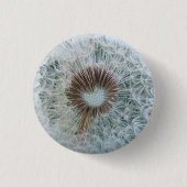 Lovely White Dandelion Ronde Button 3,2 Cm (Voorkant)