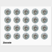 Lovely White Dandelion Ronde Sticker (Vel)