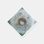 Lovely White Dandelion Servet (Hoek)