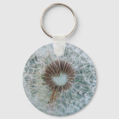Lovely White Dandelion Sleutelhanger (Voorkant)