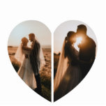 Lovely White Heart Shaped Photo Custom voor haar Staand Fotobeeldje<br><div class="desc">Minimalistisch Eenvoudig modern Burgendy Rood aangepast,  aangepast,  vormgegeven 2 fotocollage-ontwerp met prachtig hartdruppelend achtergrondthema afdrukbare illustraties,  ONTWERPTIPS: verder aanpassen om tekstgrootte of lettertype te wijzigen. Als u zonder tekst een bestelling wilt plaatsen,  kunt u ook de tekst en het liefdesbericht >>>> Dezelfde themalink design hier verwijderen: https://www.zazzle.com/collections/lovely_floral_heart_shaped_couples_gift-119397981949986716?rf=238067547091216291</div>