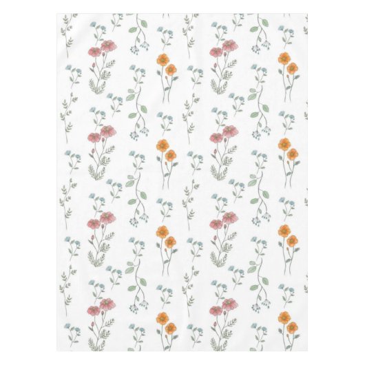 Lovely Wildflowers Tafelkleed (Voorkant)