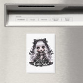 Lovely With a Dark Side Gothic Cute Magnet  (Insitu (Vaatwasser))