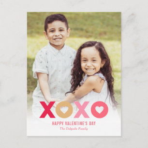Lovely XOXO Editable Color Valentijns Briefkaart