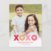 Lovely XOXO Editable Color Valentijns Briefkaart (Voorkant)