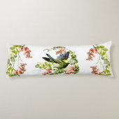 Lovely Young Parrot in Flowering Tree Lichaamskussen (Achterkant)