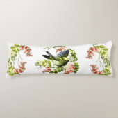 Lovely Young Parrot in Flowering Tree Lichaamskussen (Voorkant)