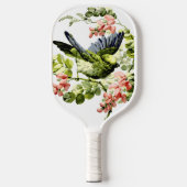 Lovely Young Parrot in Flowering Tree Pickleball Paddle (Voorkant)
