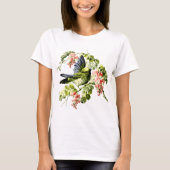 Lovely Young Parrot in Flowering Tree T-shirt (Voorkant)