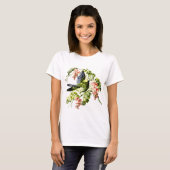 Lovely Young Parrot in Flowering Tree T-shirt (Voorkant volledig)