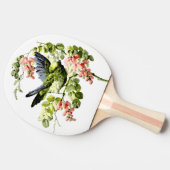 Lovely Young Parrot in Flowering Tree Tafeltennisbatje (Zijkant)