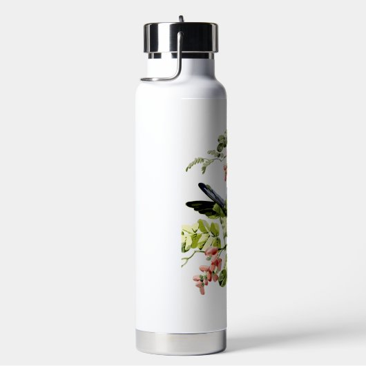 Lovely Young Parrot in Flowering Tree Waterfles (Rechts)