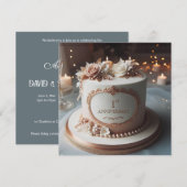 LOVELYWEDDING JUBILEUM BEWERKBARE Uitnodiging (Voorkant / Achterkant)