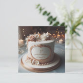 LOVELYWEDDING JUBILEUM BEWERKBARE Uitnodiging (Staand voorkant)