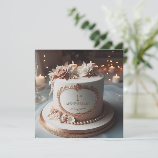 LOVELYWEDDING JUBILEUM BEWERKBARE Uitnodiging (Staand voorkant)