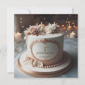 LOVELYWEDDING JUBILEUM BEWERKBARE Uitnodiging (Voorkant)