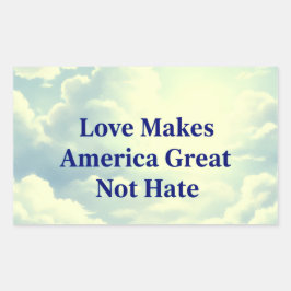 LoveMakesAmericaGreat Rechthoekige Sticker