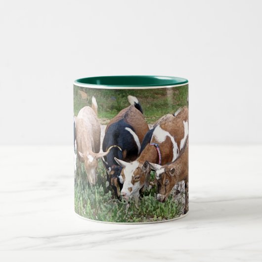 LoveMyGoats-mok Tweekleurige Koffiemok (Center)