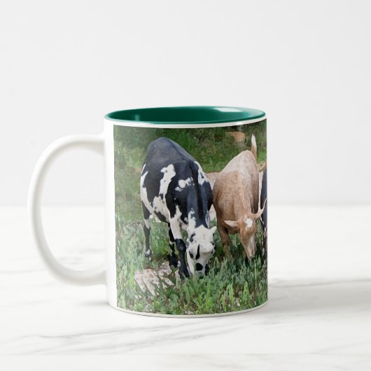 LoveMyGoats-mok Tweekleurige Koffiemok (Links)