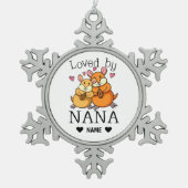Loven door Nana Tin Sneeuwvlok Ornament (Voorkant)