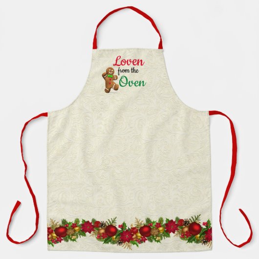 Loven van de kerstman Oven Schort (Voorkant)