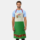 Loven van de Oven-kerstman Apro Schort (Gedragen)