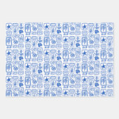 LoveNotes van het Zee Beach Ocean Modern CUSTOM Inpakpapier Vel (Voorkant 3)