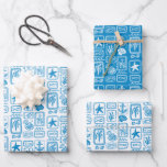 LoveNotes van het Zee Beach Ocean Modern CUSTOM Inpakpapier Vel<br><div class="desc">Perfect schattig cadeau wrap ontwerp. Met de hand gemaakte kunst voor jou! Ideaal voor een strandfeest aan zee, een vrijgezellenfeest, een verlovingsfeest of een verjaardagscadeau voor een vrijgezellenfeest. VOLLEDIG ! Voeg je eigen kleur toe aan de achtergrond of kijk in mijn winkel voor nog veel meer kleuren. BEDANKT VOOR HET...</div>