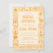 LoveNotes van het Zee Vrijgezellenfeest Modern CUS Kaart (Voorkant)