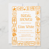 LoveNotes van het Zee Vrijgezellenfeest Modern CUS Kaart (Voorkant)