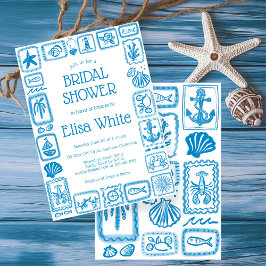 LoveNotes van het Zee Vrijgezellenfeest Modern CUS Kaart