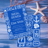 LoveNotes van het Zee Vrijgezellenfeest Modern CUS Kaart