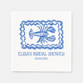 LoveNotes van Zee Kreeft CUSTOM Vrijgezellenfeest Servet (Voorkant)