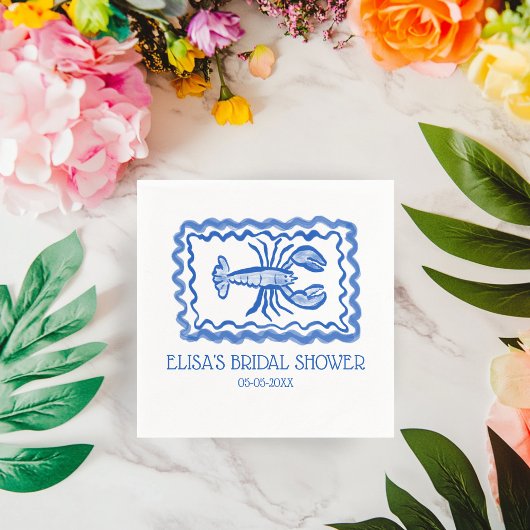 LoveNotes van Zee Kreeft CUSTOM Vrijgezellenfeest Servet